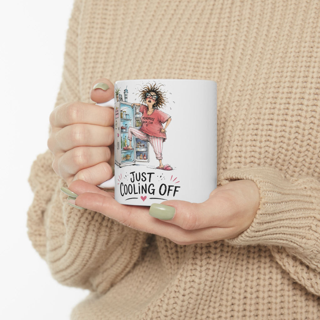 Just Cooling Off funny menopause mug