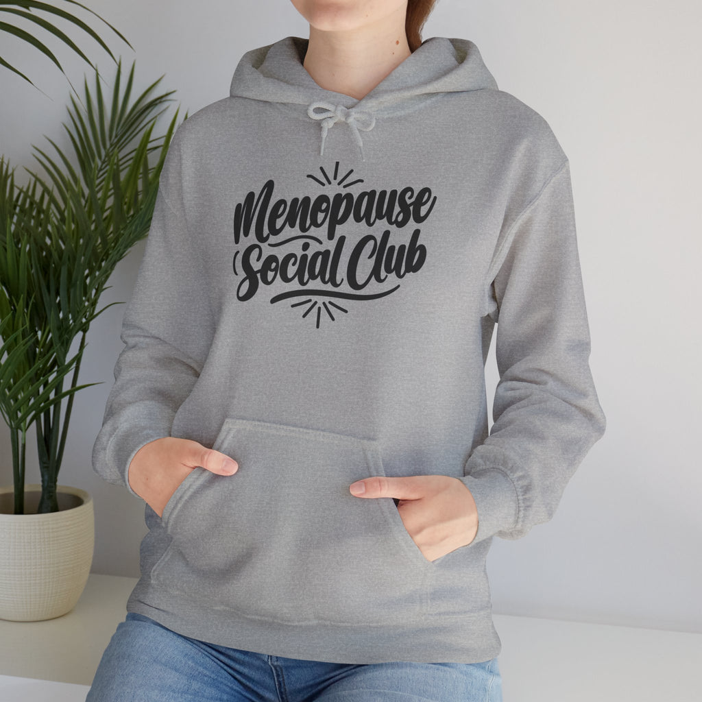 Menopause Social Club Embroidered Hoodie – Funny Midlife Gift