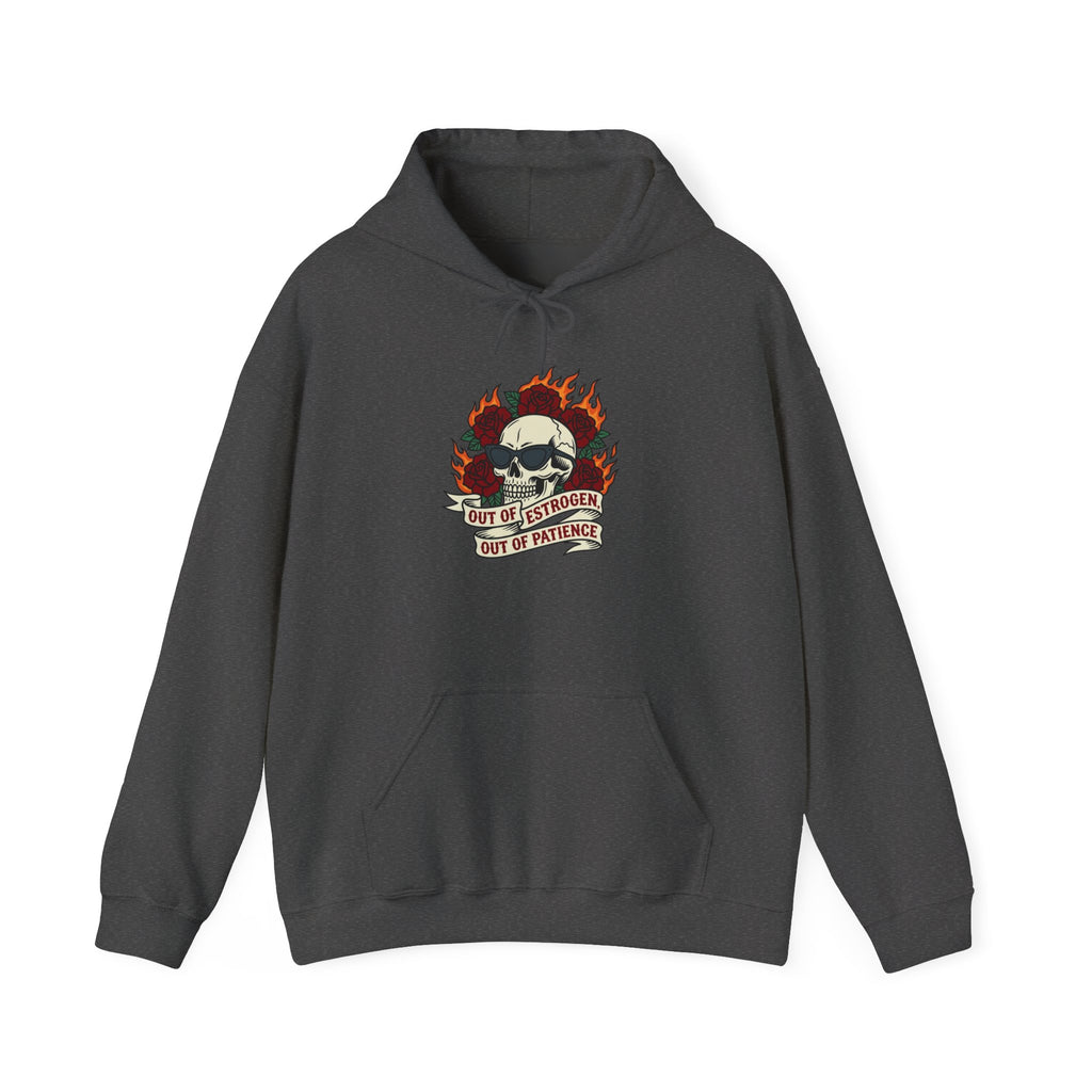 Out of Estrogen, Out of Patience Hoodie – Funny Menopause Gift