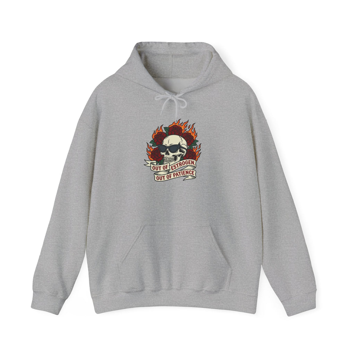 Out of Estrogen, Out of Patience Hoodie – Funny Menopause Gift