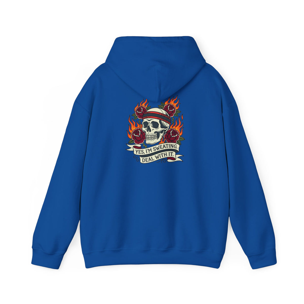 Yes, I’m Sweating. Deal With It. Back-Print Hoodie – Menopause Gift