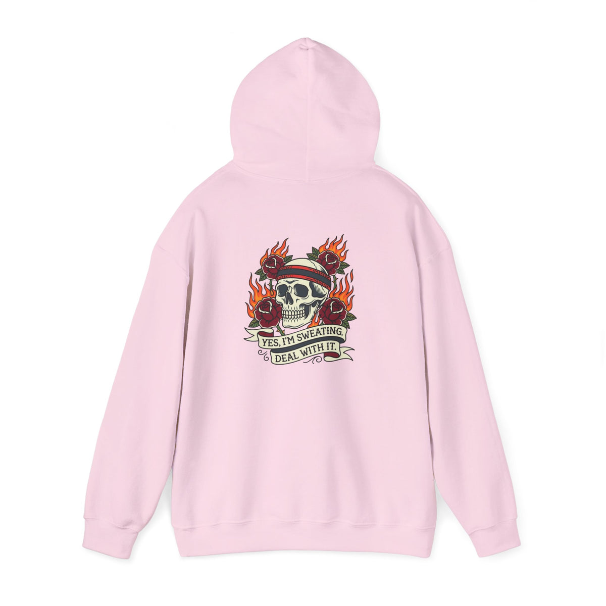 Yes, I’m Sweating. Deal With It. Back-Print Hoodie – Menopause Gift