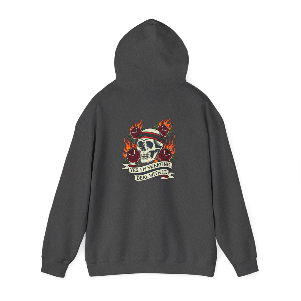 Yes, I’m Sweating. Deal With It. Back-Print Hoodie – Menopause Gift