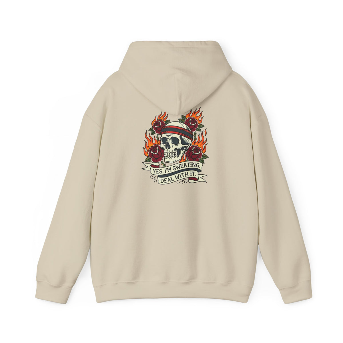 Yes, I’m Sweating. Deal With It. Back-Print Hoodie – Menopause Gift
