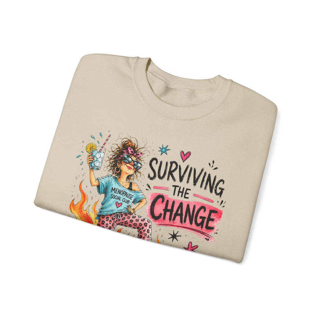 Surviving the Change One Ice Cube at a Time Sweatshirt – Menopause Gift