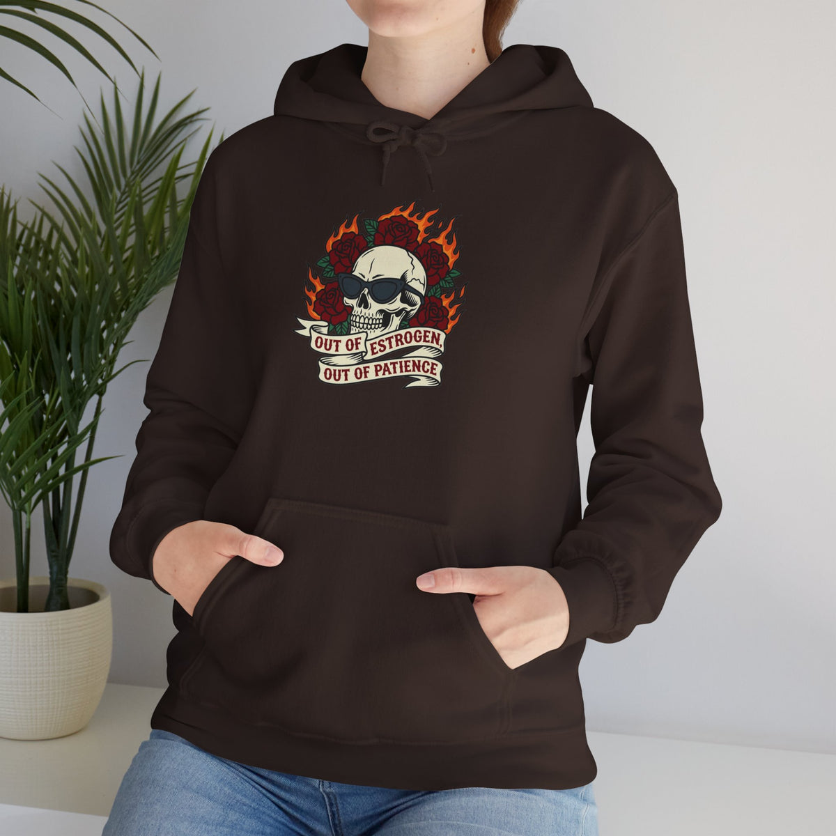 Out of Estrogen, Out of Patience Hoodie – Funny Menopause Gift