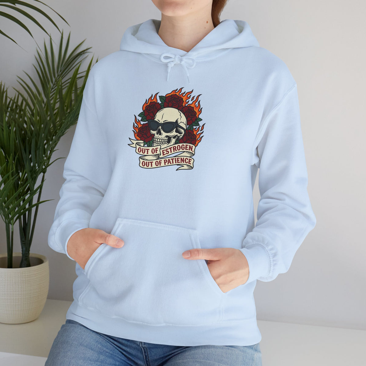 Out of Estrogen, Out of Patience Hoodie – Funny Menopause Gift