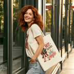 Hot, Bothered & Still Fabulous Retro Canvas Tote Bag — Funny Menopause Gift