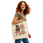 Hot, Bothered & Still Fabulous Retro Canvas Tote Bag — Funny Menopause Gift