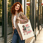 Hot, Bothered & Still Fabulous Retro Canvas Tote Bag — Funny Menopause Gift