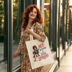 Hot, Bothered & Still Fabulous Retro Canvas Tote Bag — Funny Menopause Gift