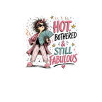 Hot, Bothered & Still Fabulous Retro Canvas Tote Bag — Funny Menopause Gift