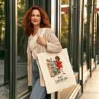 Just Cooling Off Fridge Canvas Tote Bag — Funny Summer Menopause Gift