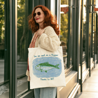 Wet as a Kipper Fish Canvas Tote Bag — Funny Menopause Gift