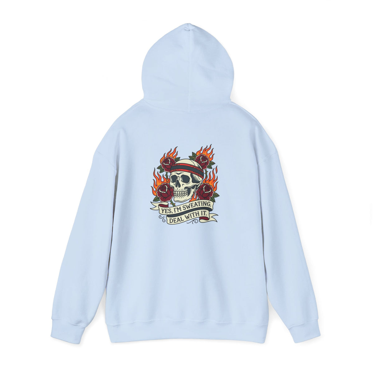 Yes, I’m Sweating. Deal With It. Back-Print Hoodie – Menopause Gift
