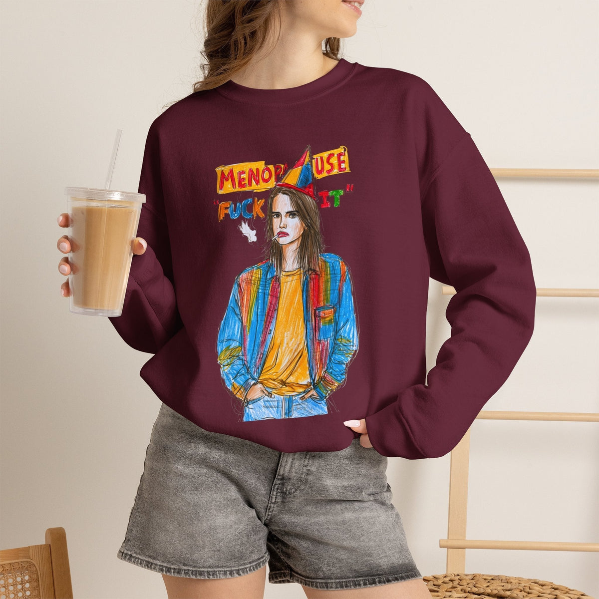 Menopause Fuck It sweatshirt product image 11