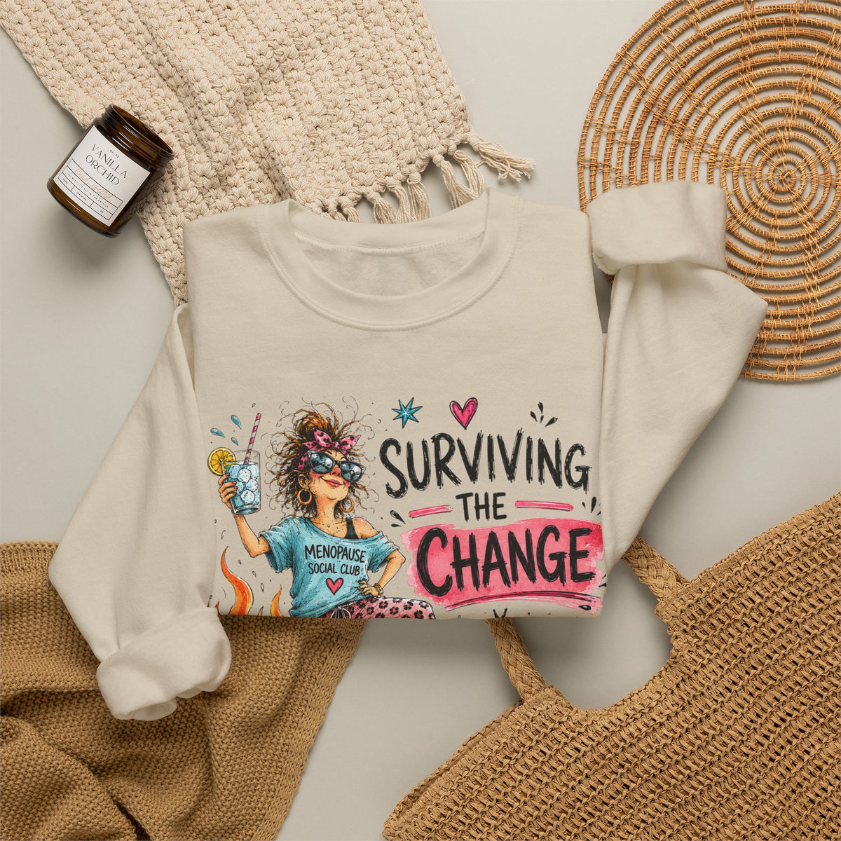 Surviving the Change One Ice Cube at a Time Sweatshirt – Menopause Gift