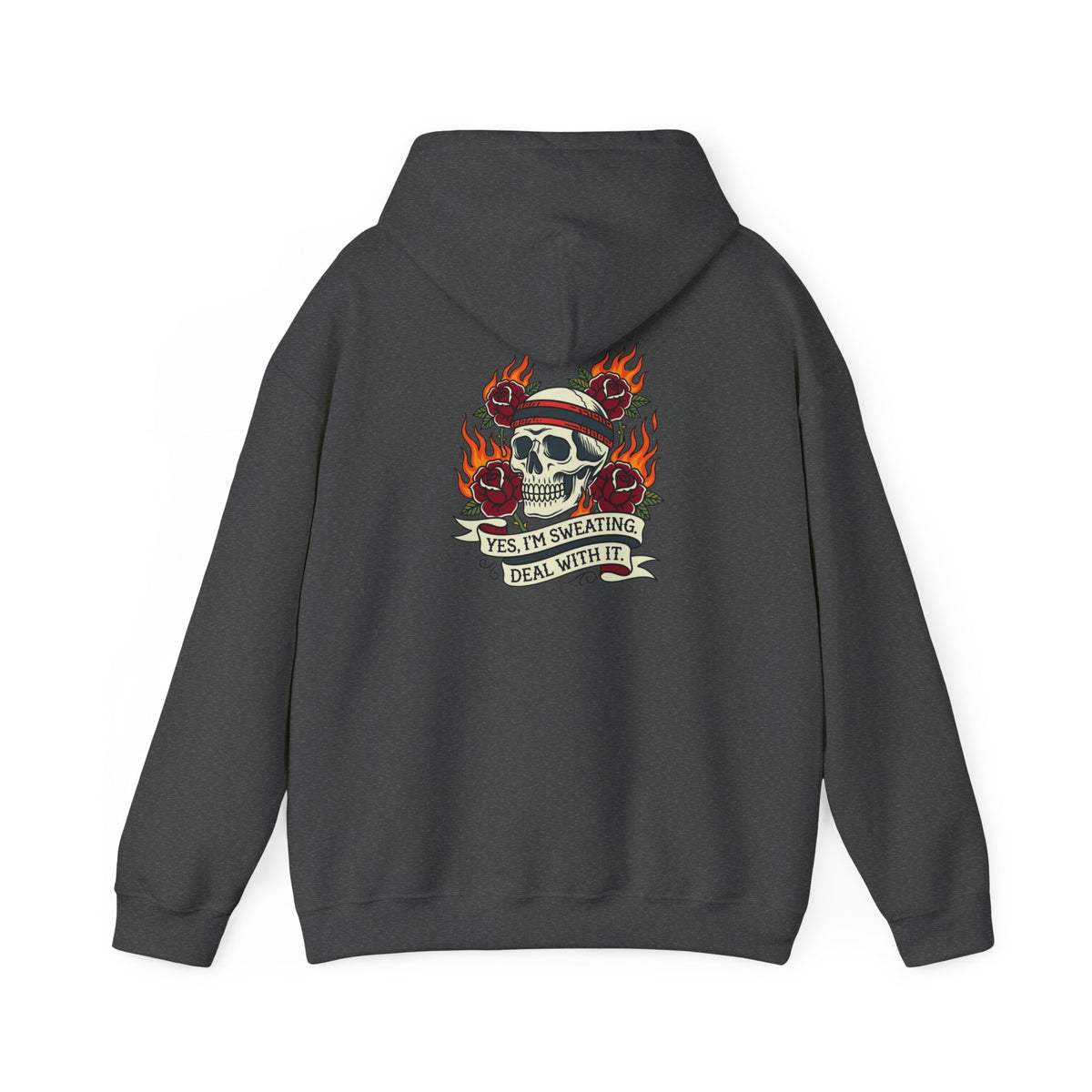 Yes, I’m Sweating. Deal With It. Back-Print Hoodie – Menopause Gift