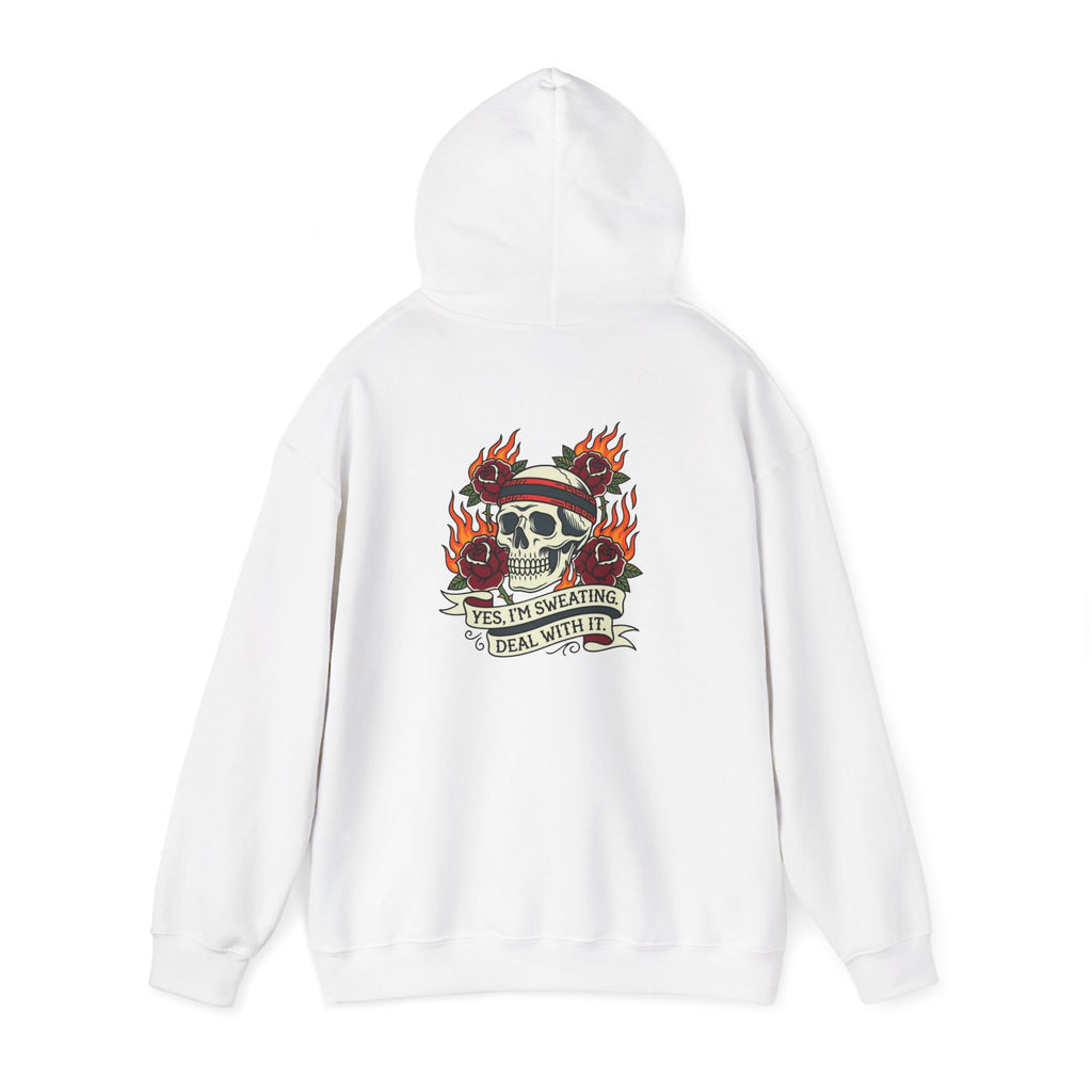 Yes, I’m Sweating. Deal With It. Back-Print Hoodie – Menopause Gift