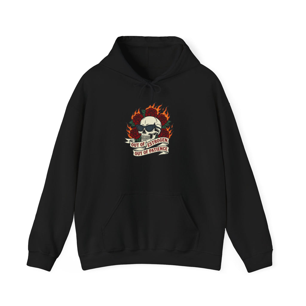 Out of Estrogen, Out of Patience Hoodie – Funny Menopause Gift