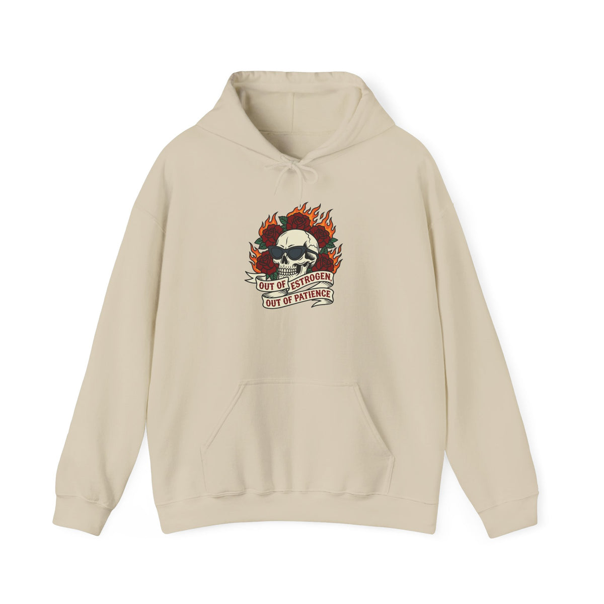 Out of Estrogen, Out of Patience Hoodie – Funny Menopause Gift