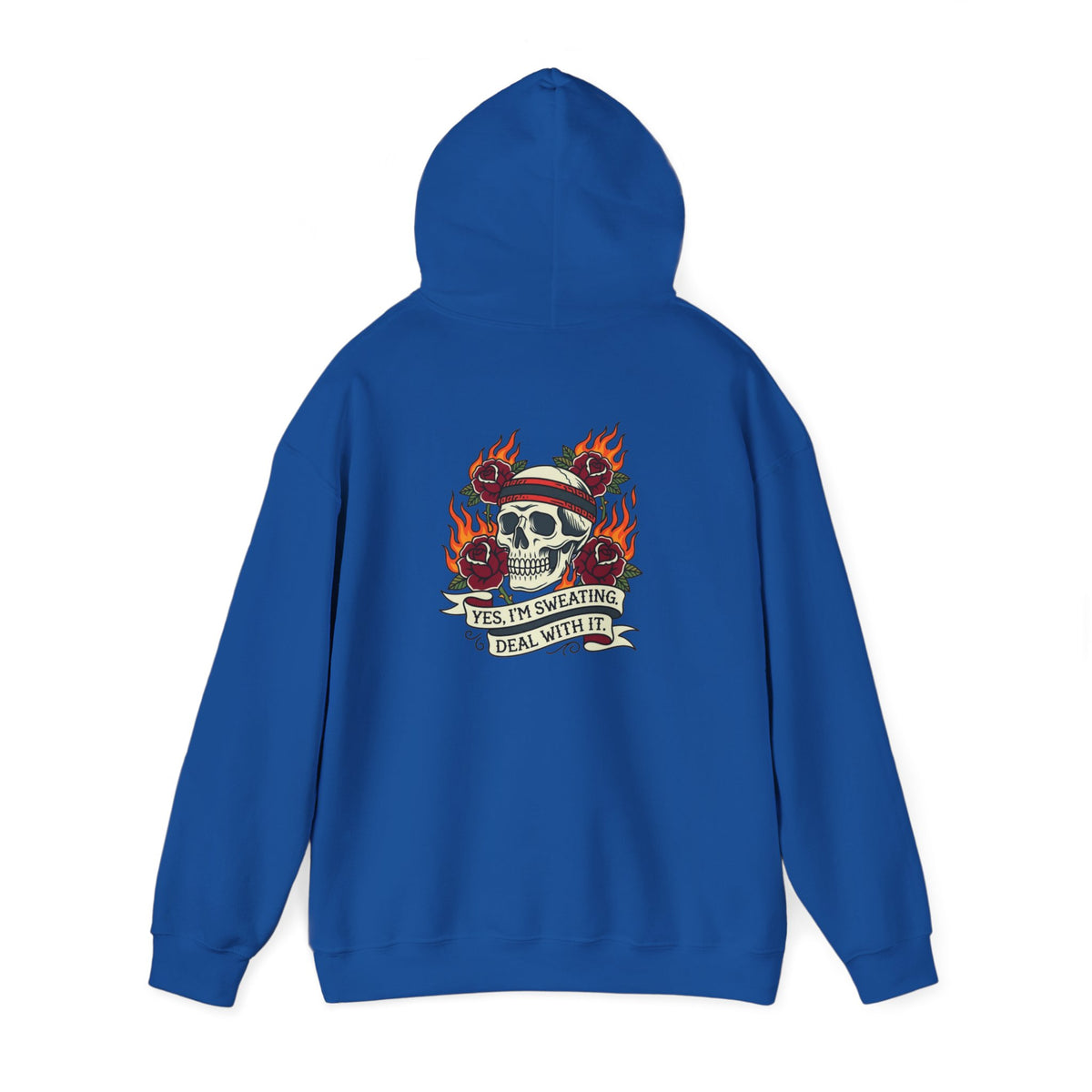 Yes, I’m Sweating. Deal With It. Back-Print Hoodie – Menopause Gift