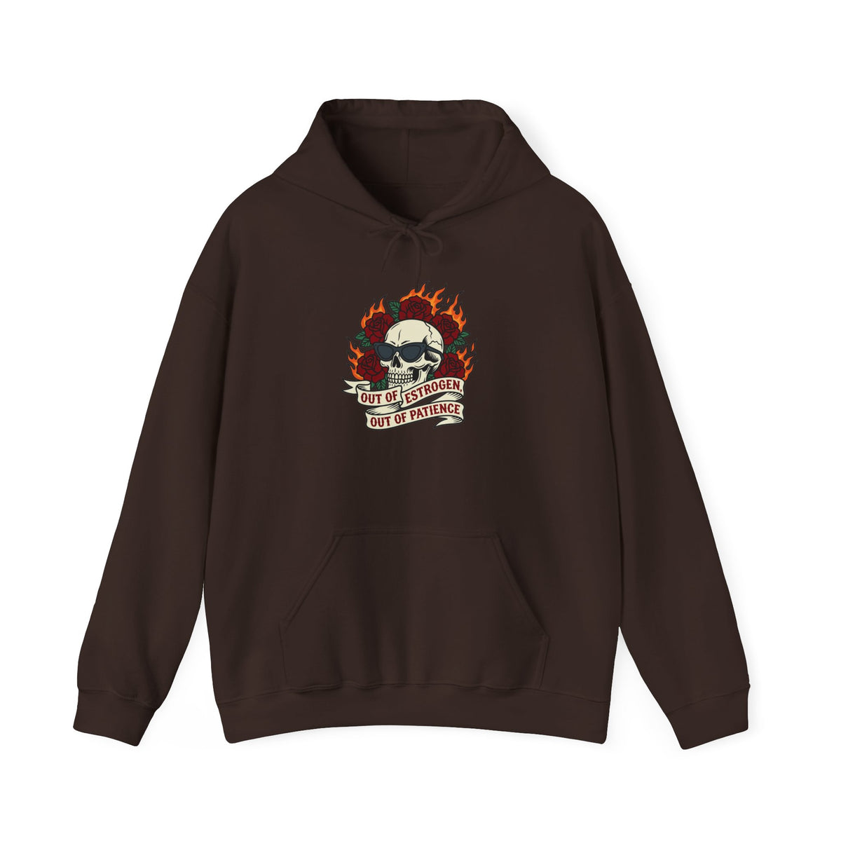 Out of Estrogen, Out of Patience Hoodie – Funny Menopause Gift
