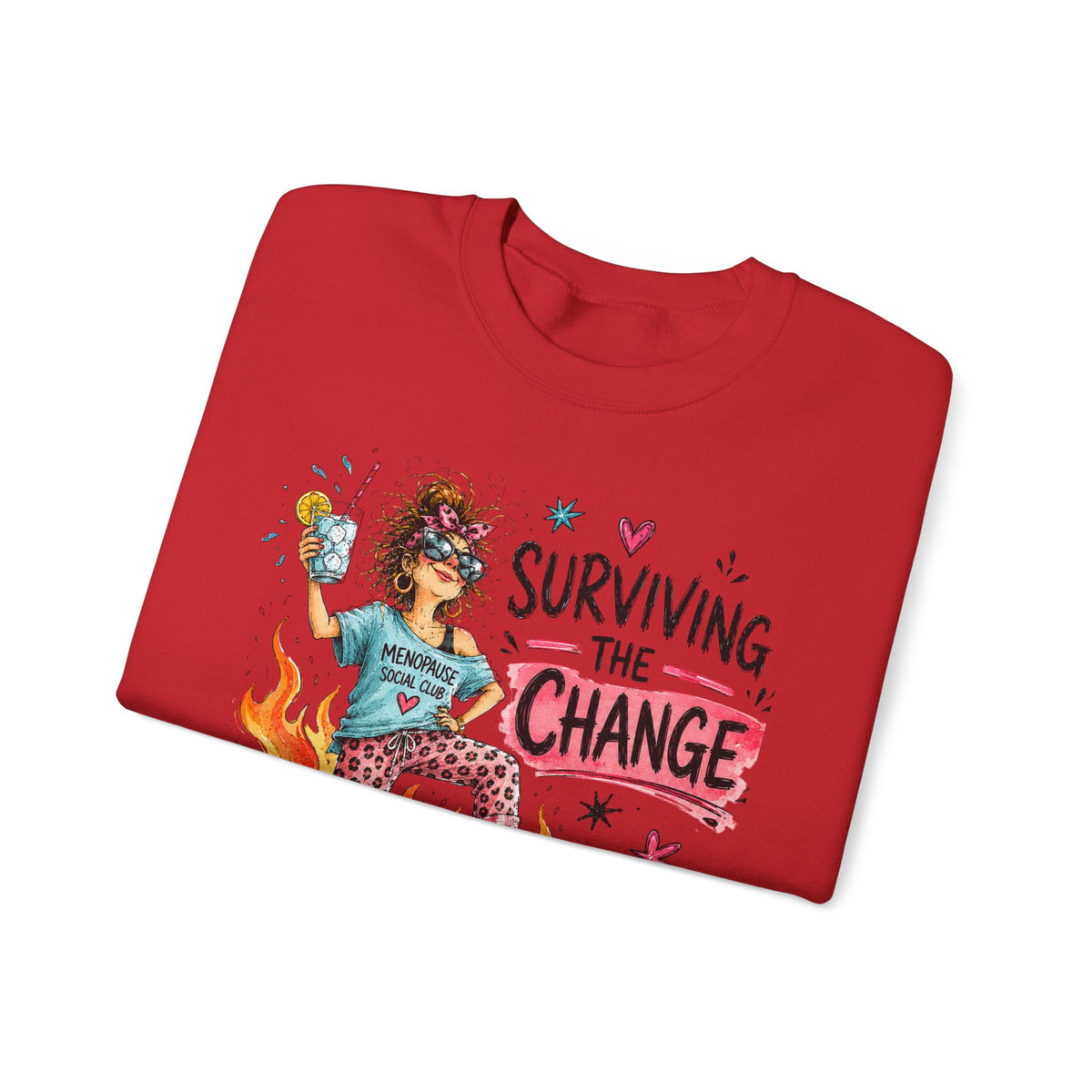 Surviving the Change One Ice Cube at a Time Sweatshirt – Menopause Gift