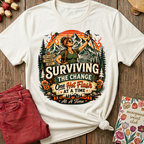 Surviving The Change Graphic Tee — Funny Menopause Gift