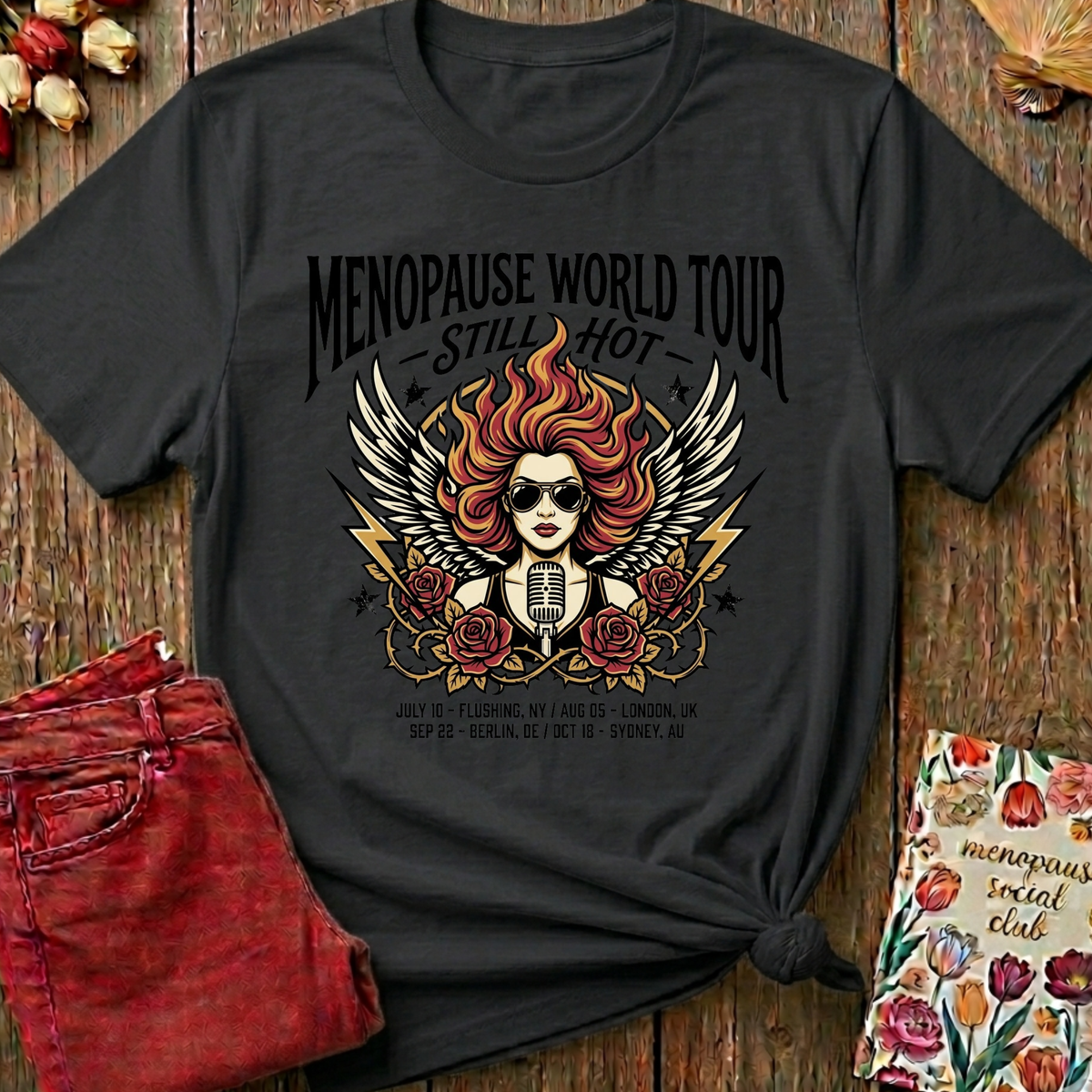 Menopause Social Club World Tour Tee — Funny Gift