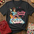Surviving The Change, One Ice Cube At A Time Tee II — Funny Menopause Gift