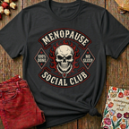Biker Badge Menopause Social Club Tee