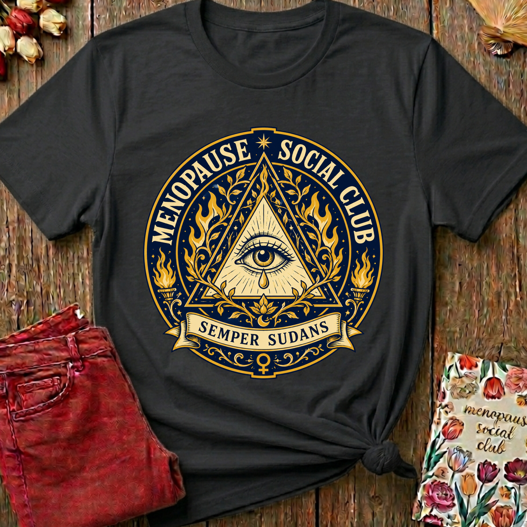 Semper Sudans (Always Sweating) Graphic Tee — Funny Menopause Gift