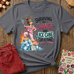 Surviving The Change, One Ice Cube At A Time Tee I — Funny Menopause Gift