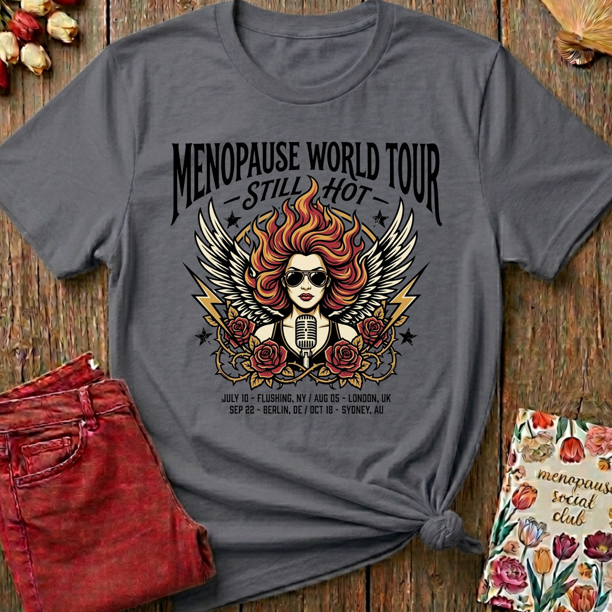 Menopause Social Club World Tour Tee — Funny Gift