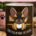 Don't Push My Mum She's on HRT mug lifestyle image