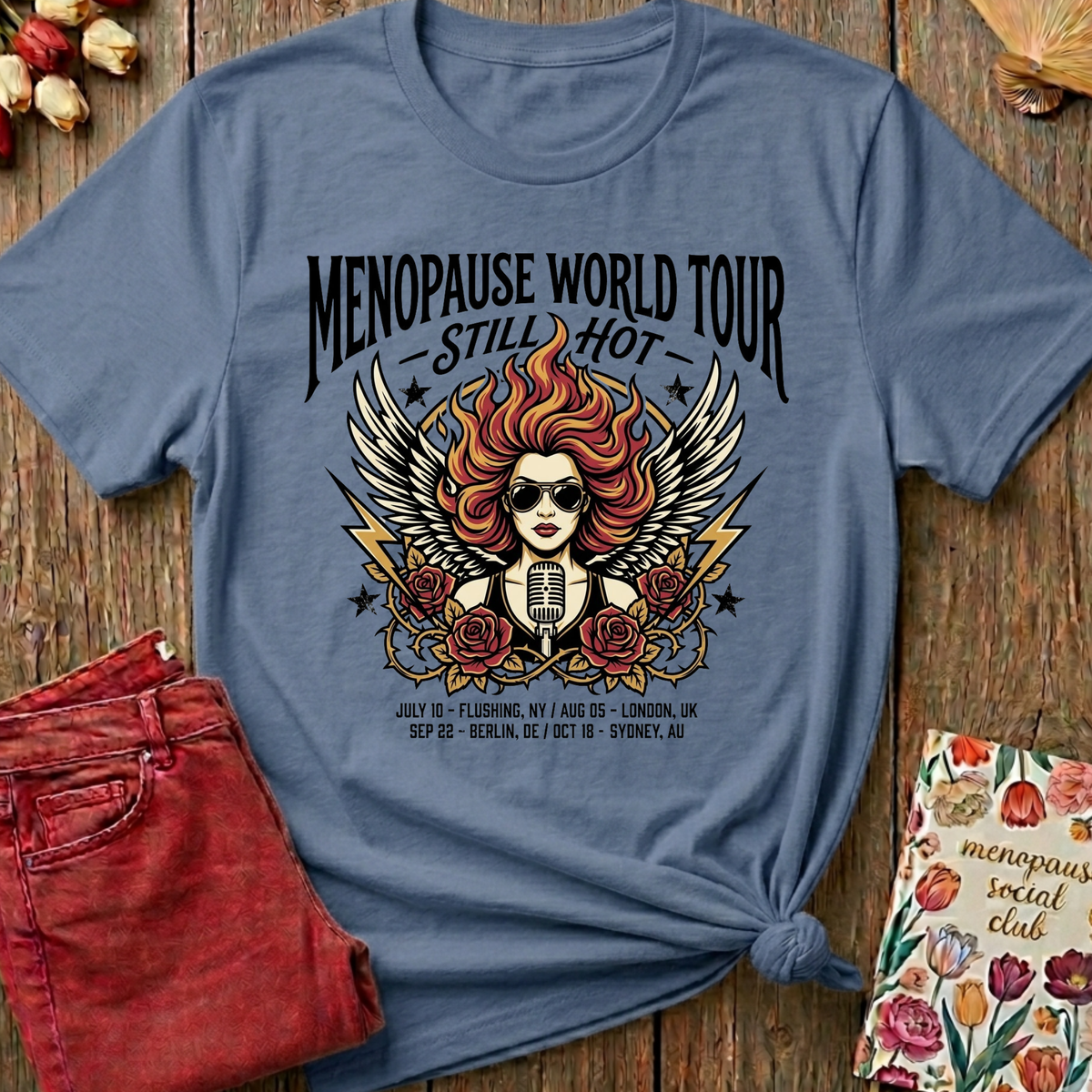 Menopause Social Club World Tour Tee — Funny Gift