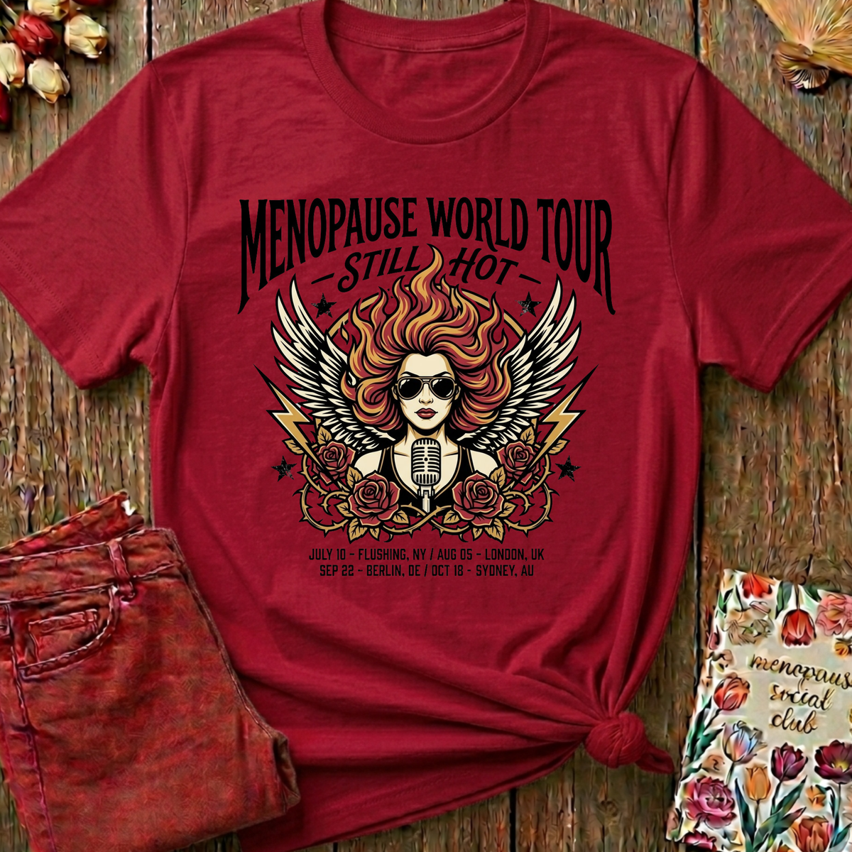 Menopause Social Club World Tour Tee — Funny Gift