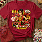 Hot Flushes My Superpower Tee I — Funny Menopause Gift