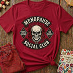 Biker Badge Menopause Social Club Tee