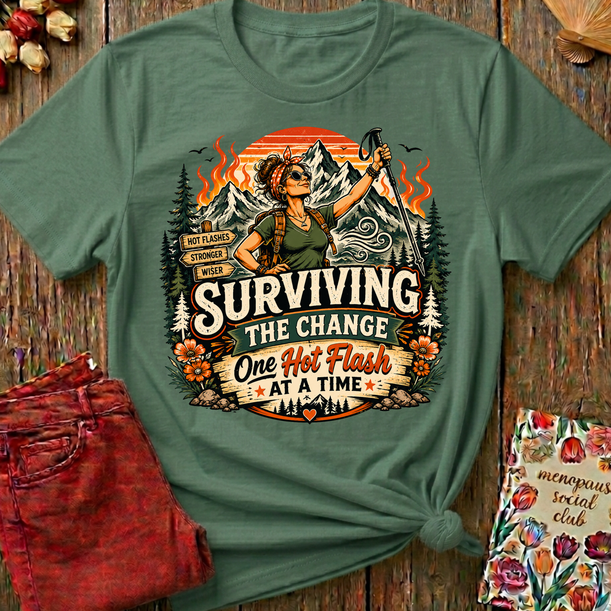 Surviving The Change Graphic Tee — Funny Menopause Gift