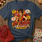 Hot Flushes My Superpower Tee I — Funny Menopause Gift
