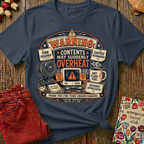 Menopause Social Club Overheating Graphic Tee — Funny Gift