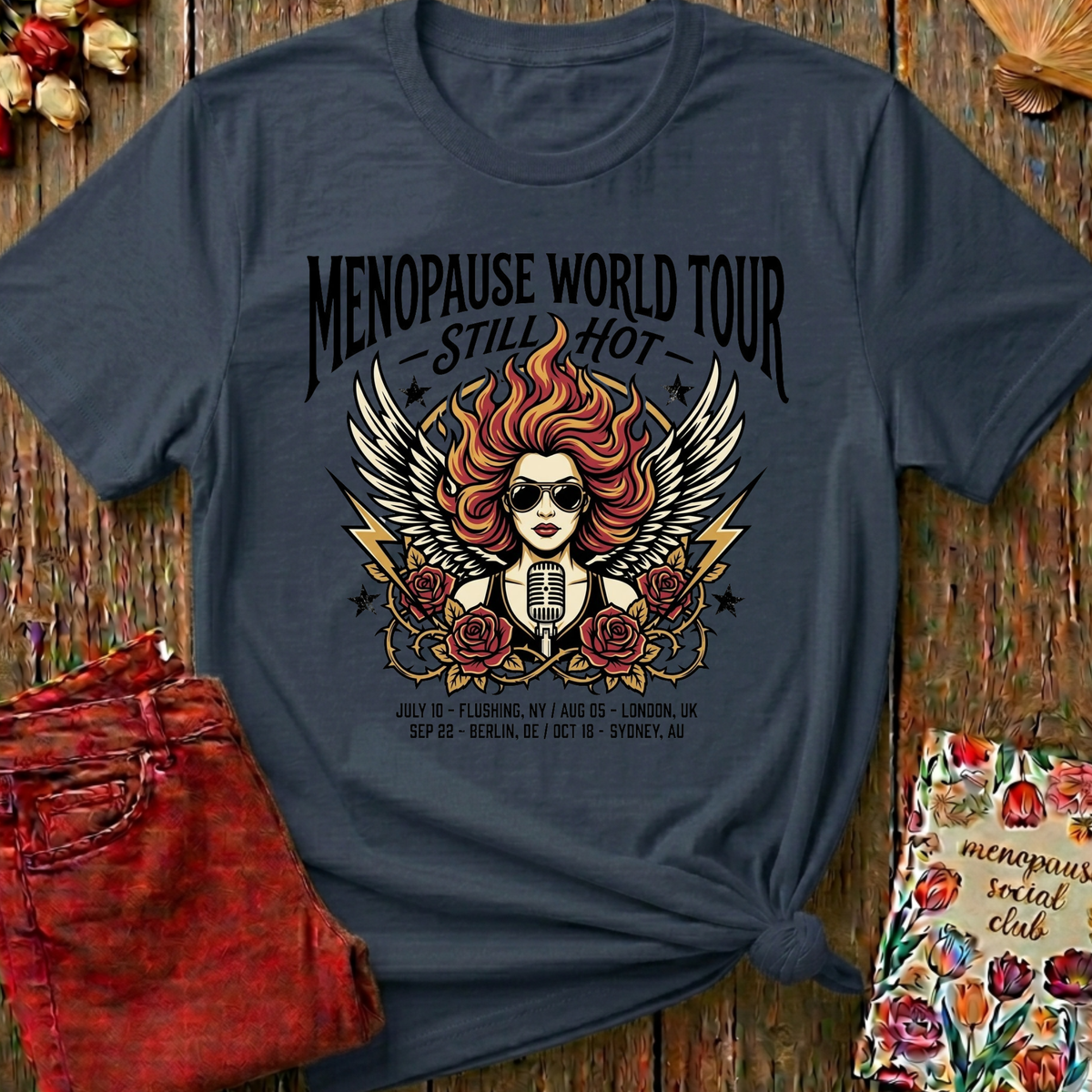 Menopause Social Club World Tour Tee — Funny Gift