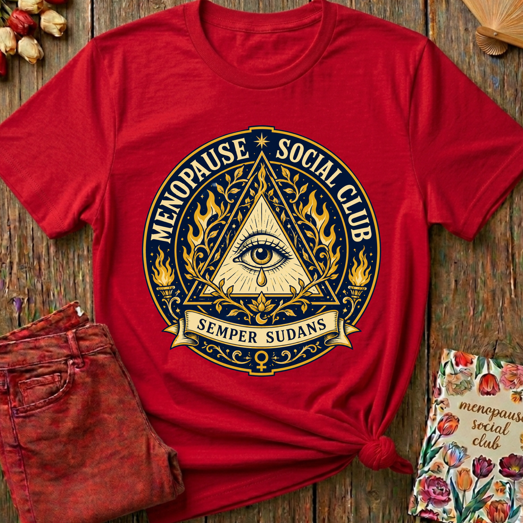 Semper Sudans (Always Sweating) Graphic Tee — Funny Menopause Gift