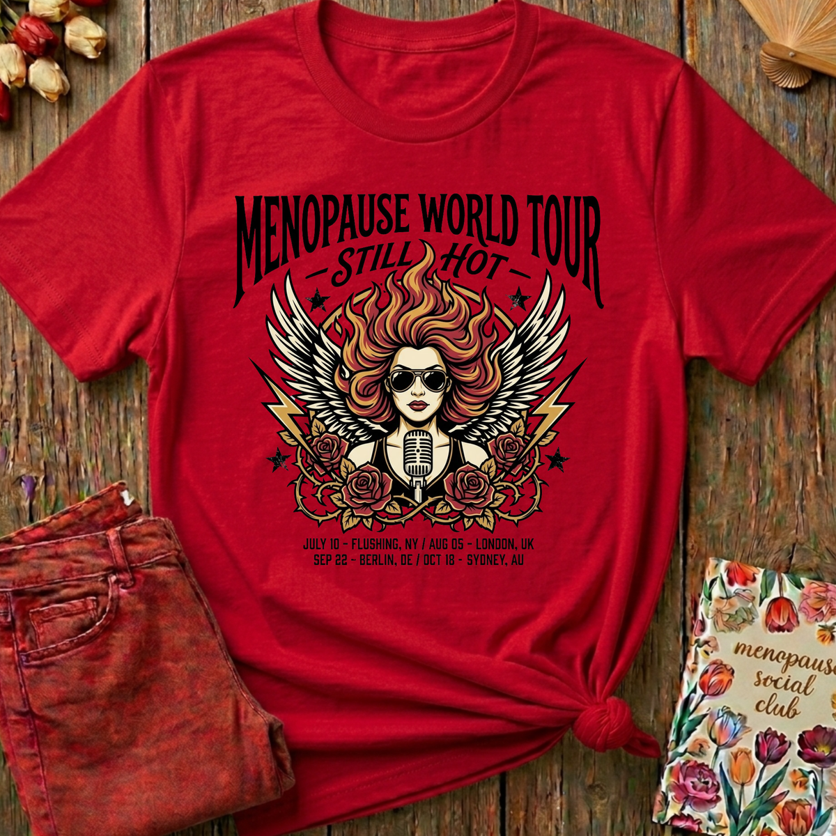 Menopause Social Club World Tour Tee — Funny Gift