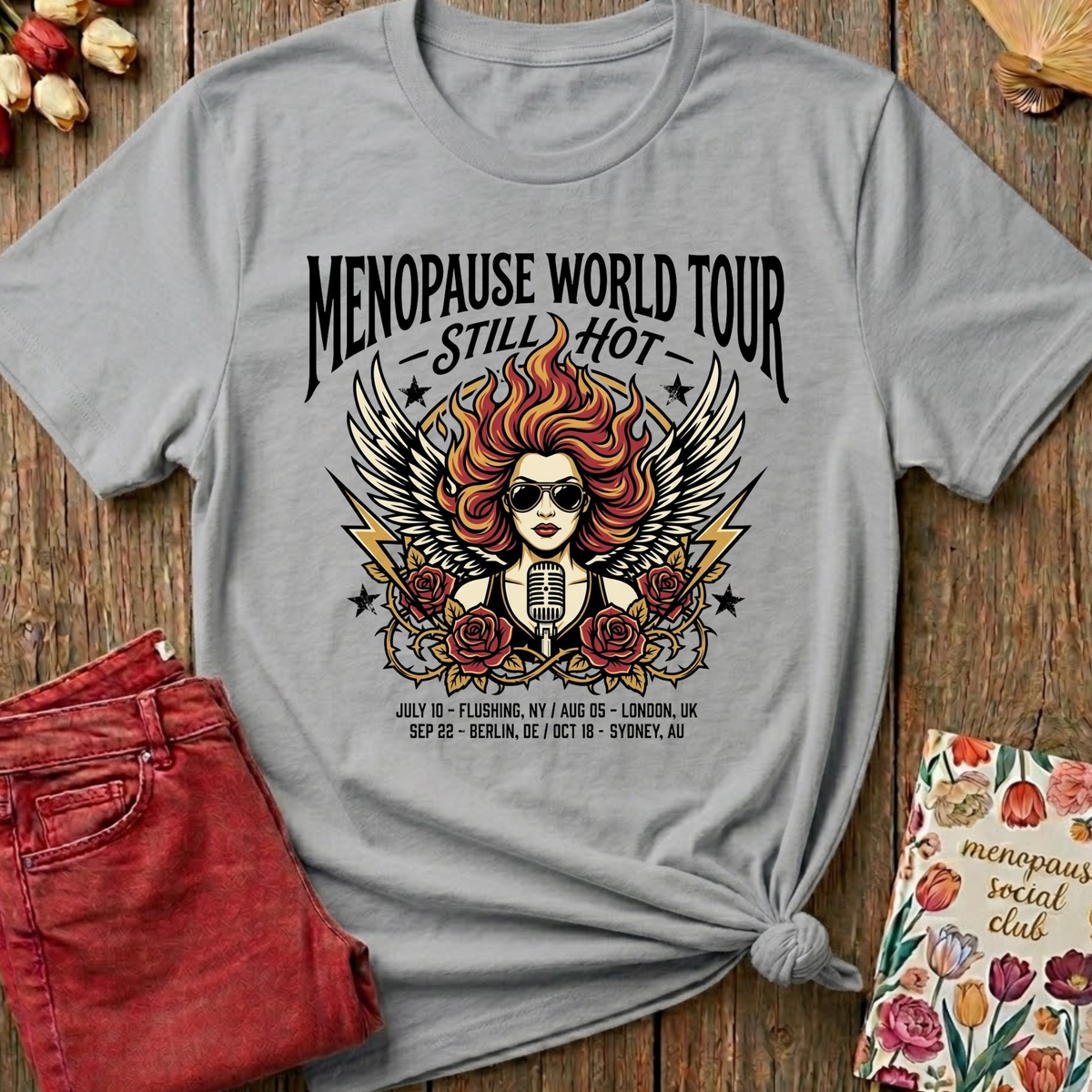 Menopause Social Club World Tour Tee — Funny Gift