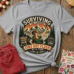 Surviving The Hot Flush Tee — Funny Menopause Gift